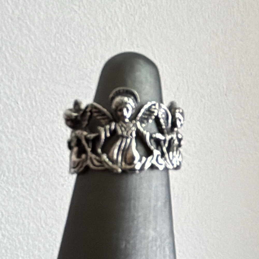 Vintage Sterling Angel Pinky/Midi Ring